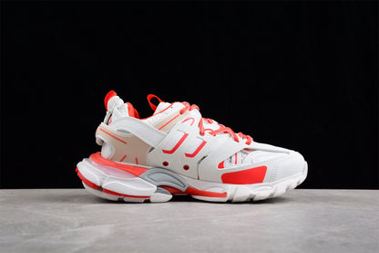 Balenciaga Track White Coral Orange Sneakers