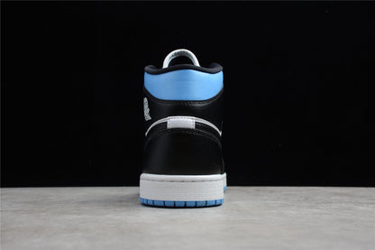 Nike Air Jordan 1 Mid University Blue Black Sneakers