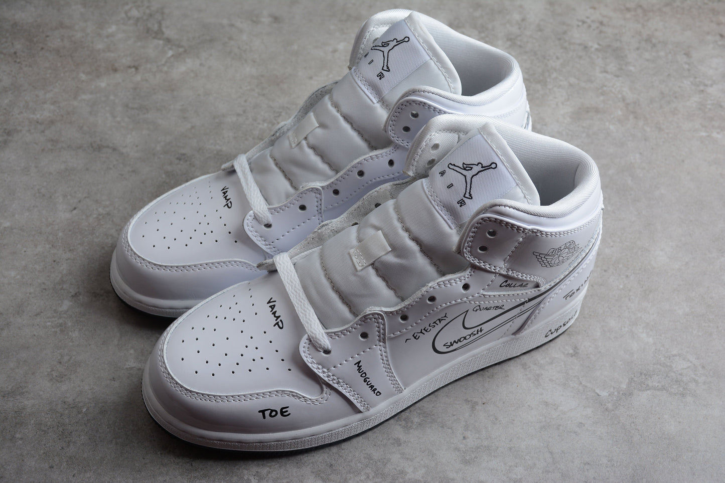 Nike Air Jordan 1 Mid GS 'Schematic'