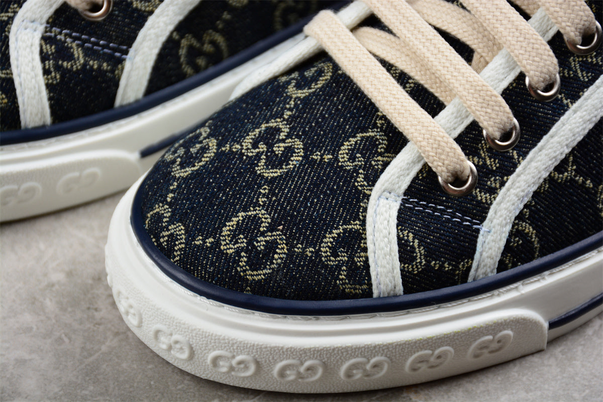 Gucci Tennis 1977 GG Denim Monogram Sneakers