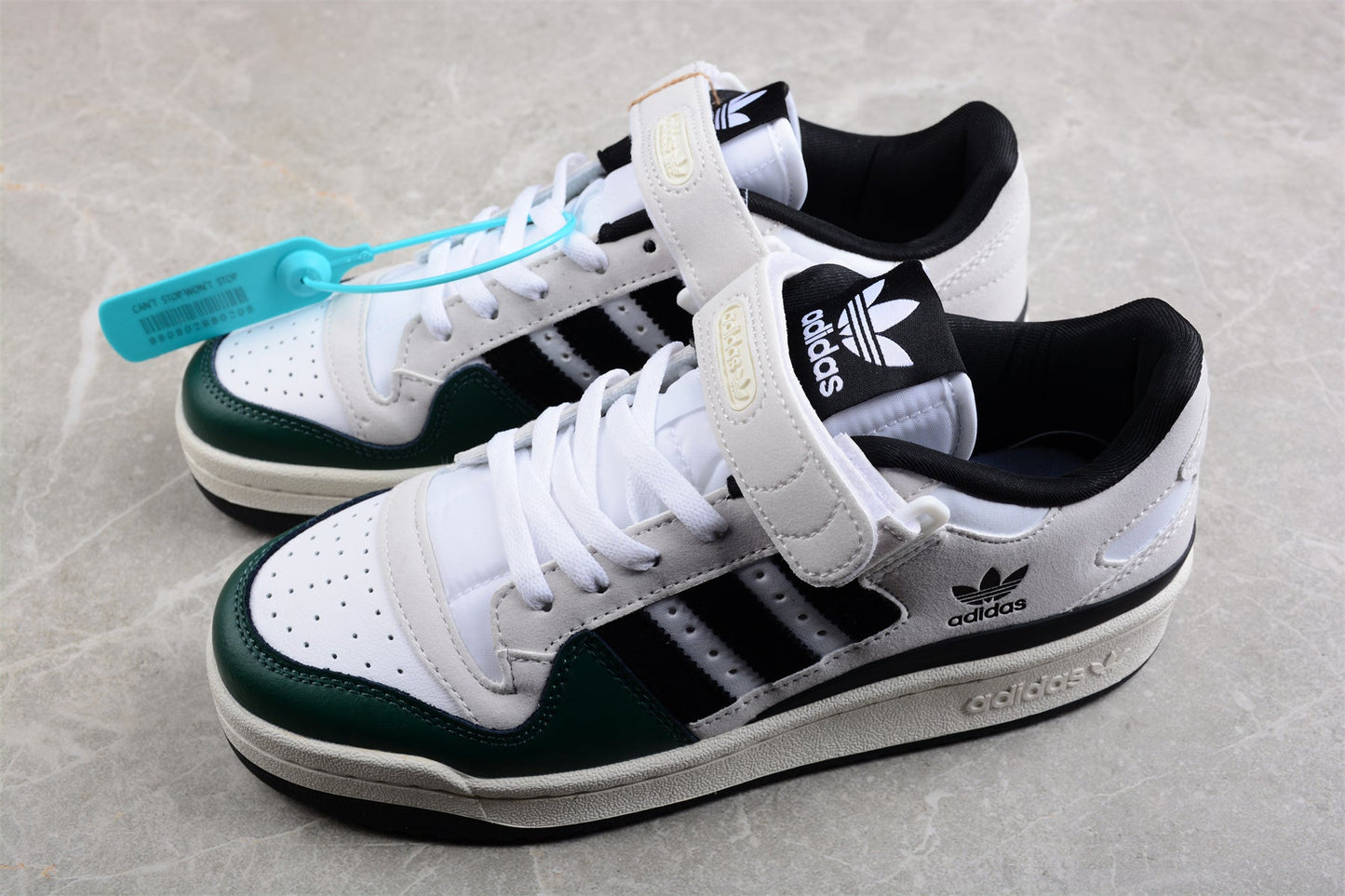 adidas Forum Low in Gray/Green/White