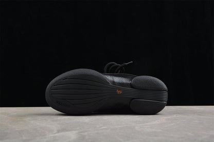 Alexander McQueen Flexion Black Leather Sneakers