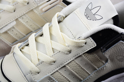 Adidas Forum Exhibit Low Cream White Black Sneakers