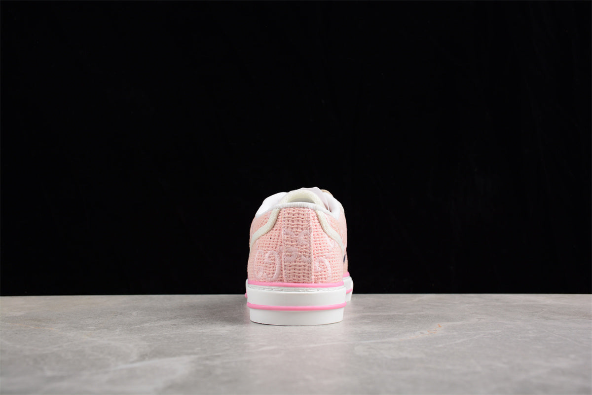 Gucci Tennis 1977 Pink GG Canvas Sneakers