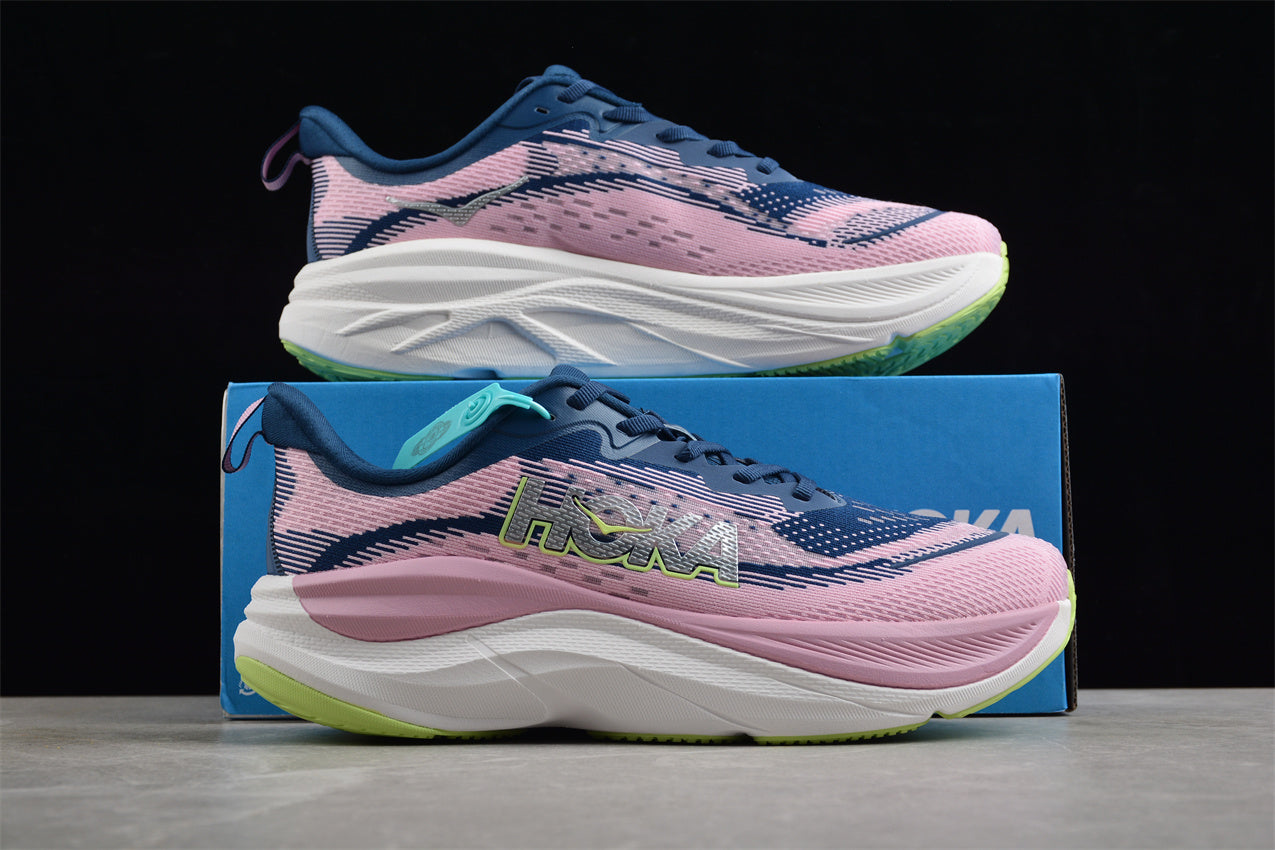 HOKA One One Rocket X 2 in Blue/Pink