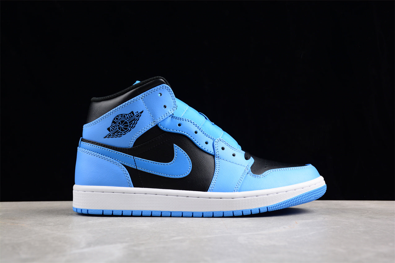 Air Jordan 1 Mid "University Blue/Black-White"
