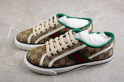Gucci Tennis 1977 GG Canvas Beige Ebony Sneakers