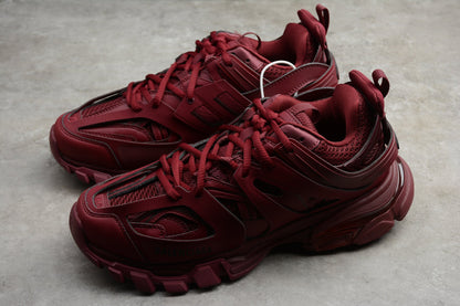 Women's Burgundy Track Lifestyle Sneakers