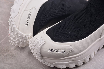 Moncler Trailgrip Sock Black White Sneakers