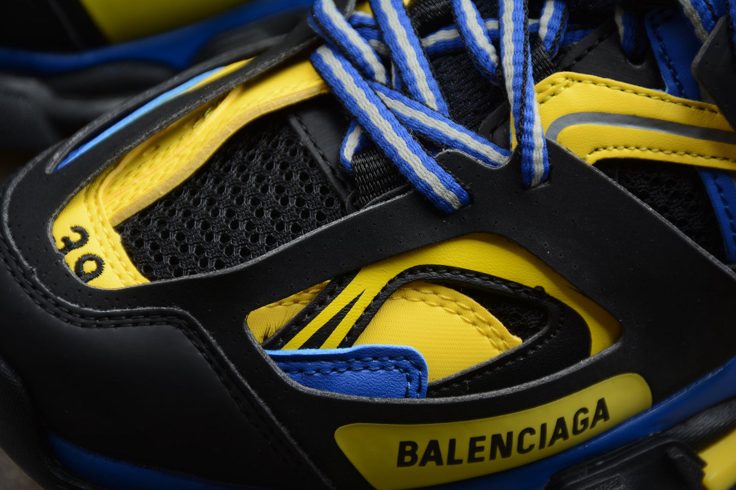 Black & Yellow Track Performance Sneakers