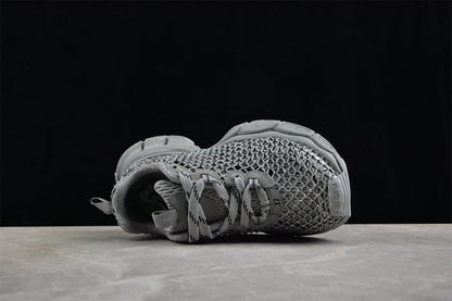 Balenciaga 3XL Fishnet Silver Sneakers