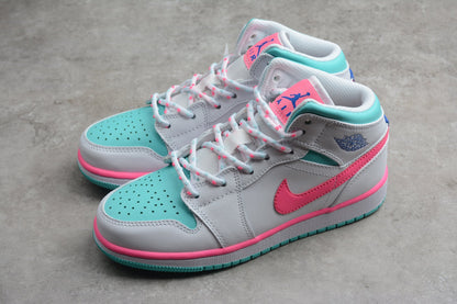 Nike Air Jordan 1 Mid Digital Pink (Women's) Sneakers