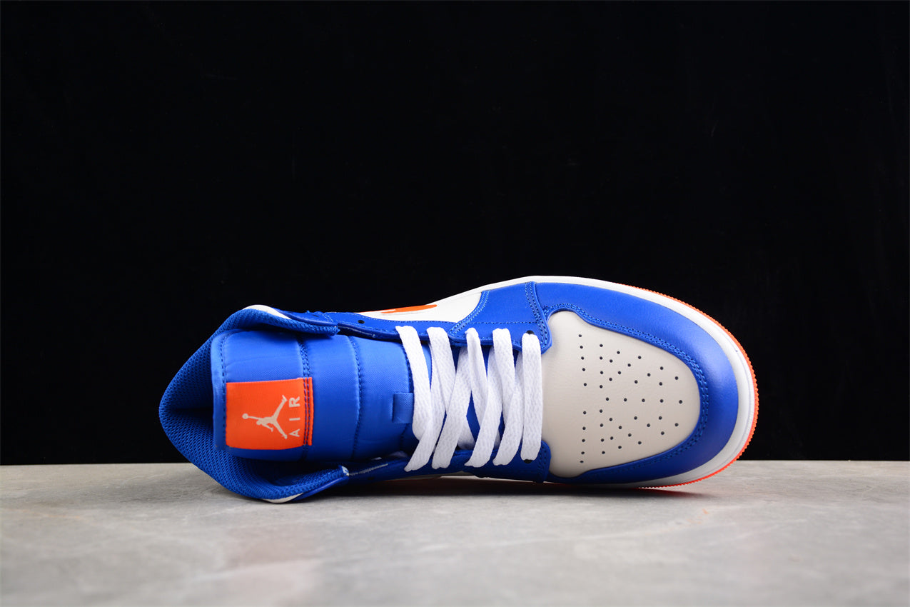 Air Jordan 1 Mid "Knicks" Orange Blue