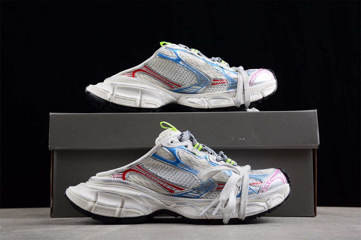 Balenciaga 3XL Mule White Multicolor