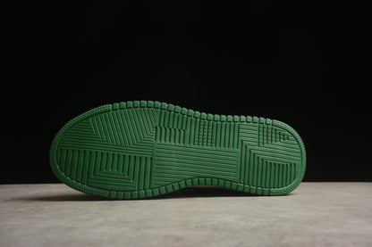Gucci Chunky Screener GG White & Green Leather Sneakers
