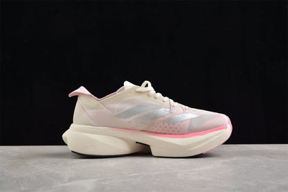 adidas Adizero Adios Pro 3 Chalk White Silver Metallic Clear Pink