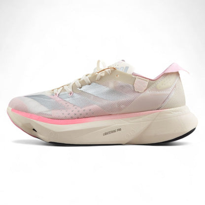 adidas Adizero Adios Pro 3 Chalk White Silver Metallic Clear Pink