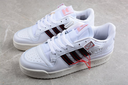 Adidas Forum 84 Low Premium Cloud White Core Black Easy Yellow Sneakers
