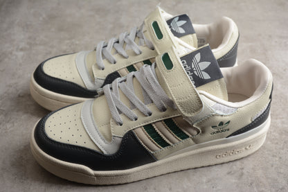 adidas Forum 84 Low White Grey Black Green Sneakers