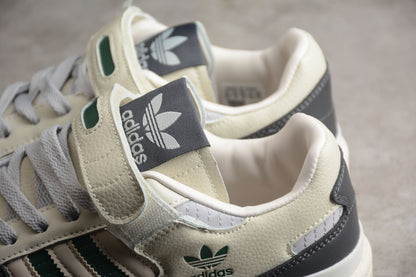 adidas Forum 84 Low White Grey Black Green Sneakers