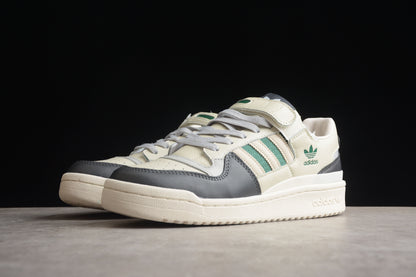 adidas Forum 84 Low White Grey Black Green Sneakers