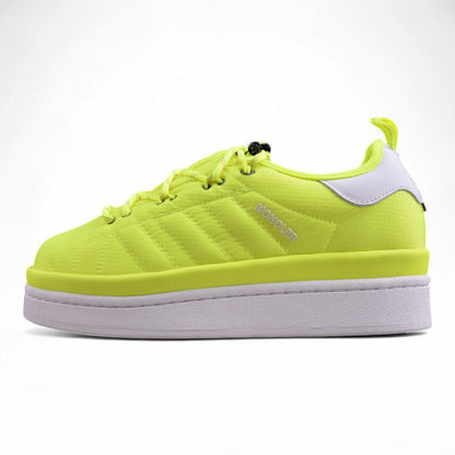 Adidas x Moncler Campus Solar Yellow Sneakers