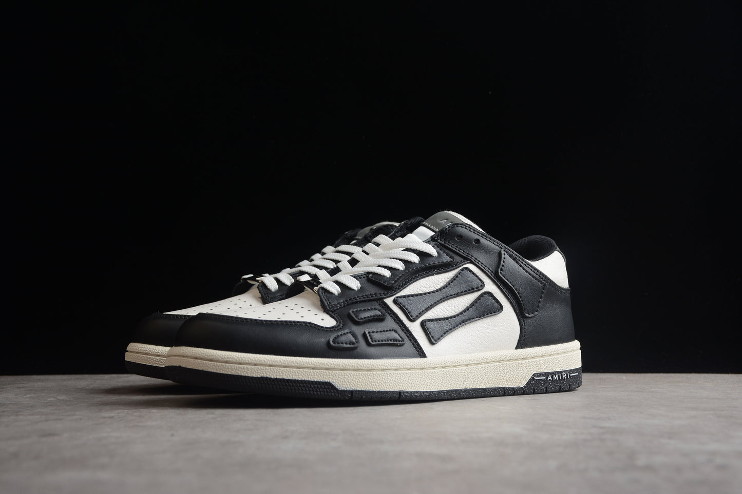 AMIRI Skel Top Low 'Black/White/Black'