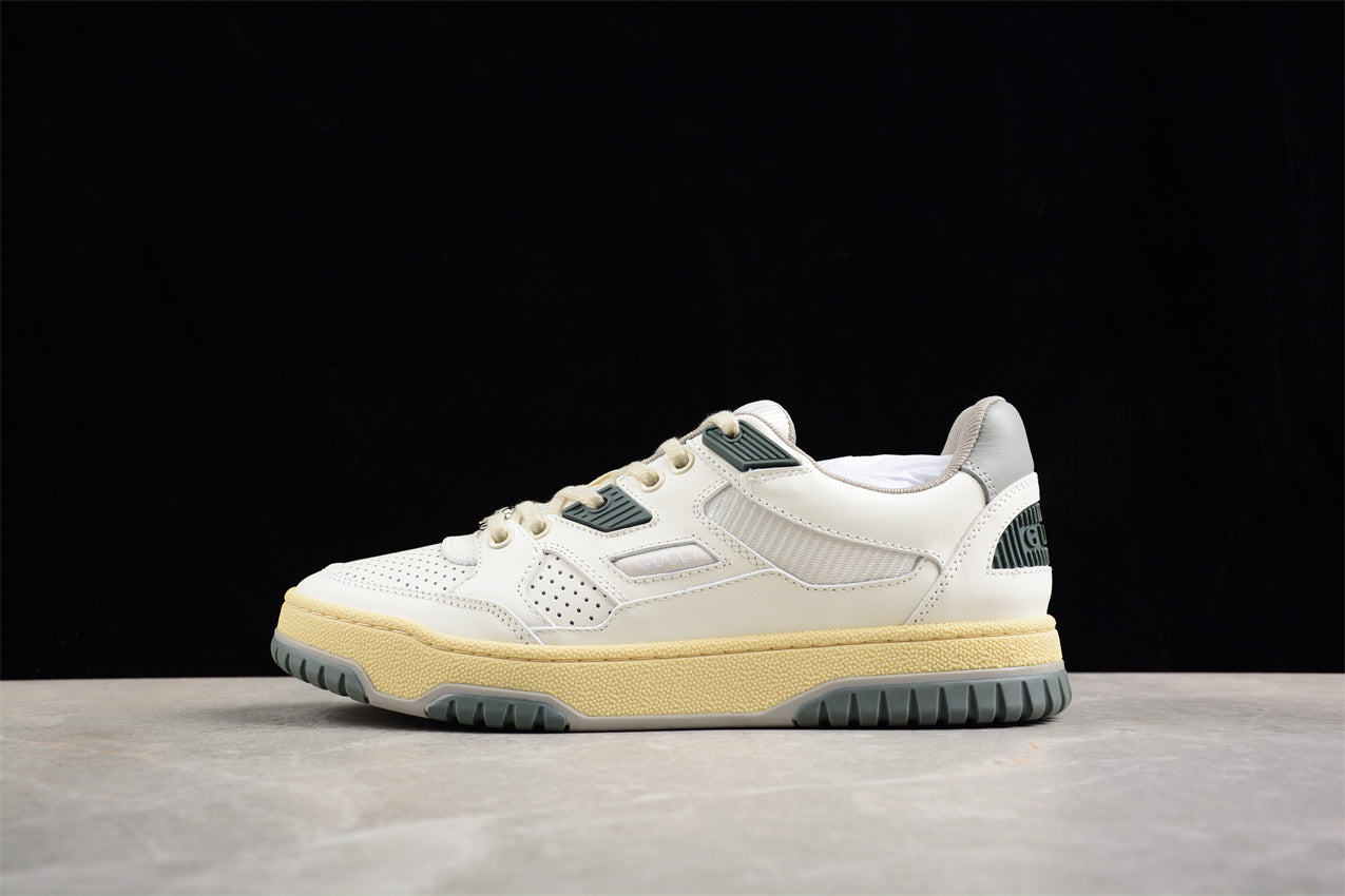 Gucci Distressed Leather Trainer Sneakers