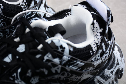 Balenciaga Track Graffiti Black White Sneakers
