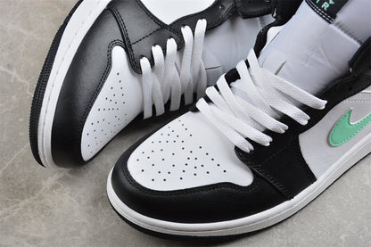 Nike Air Jordan 1 Mid Green Glow White Black Sneakers