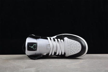 Nike Air Jordan 1 Mid Green Glow White Black Sneakers