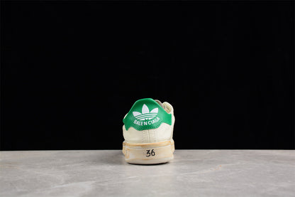 Balenciaga x adidas Stan Smith White Green Sneakers