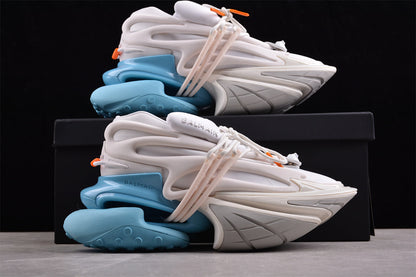 Balmain Unicorn Blue White Trainers