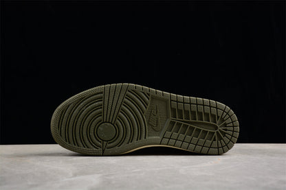 Travis Scott x Air Jordan 1 Low OG Dark Olive Sneakers