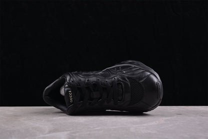 Gucci Ripple Black Leather Sneakers