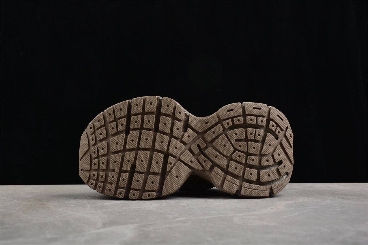 Balenciaga 3XL Fishnet Brown Sneakers