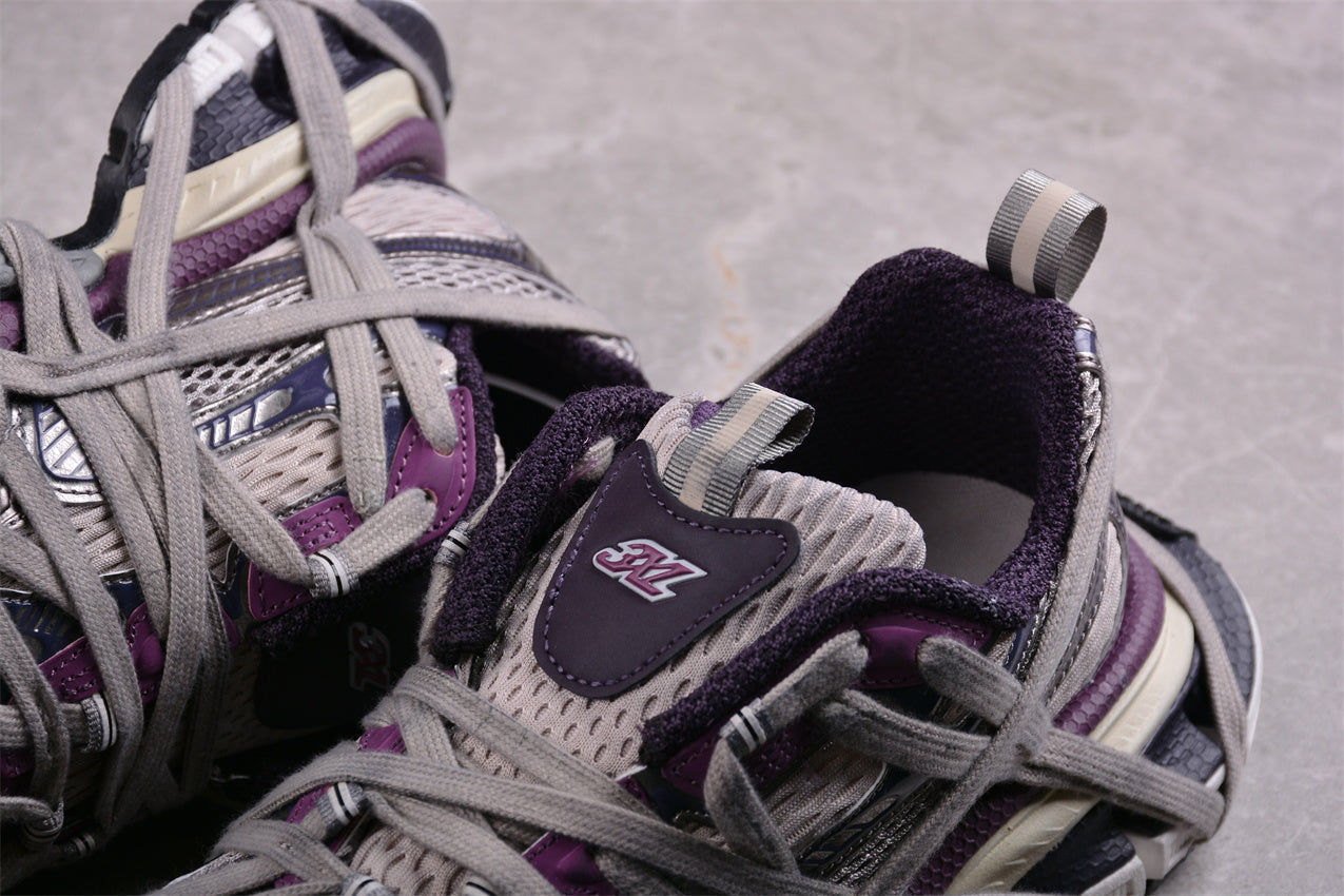 Balenciaga 3XL Extreme Lace-Up Purple Sneakers