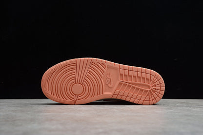 Nike Air Jordan 1 Mid Apricot Orange (Women's) Sneakers