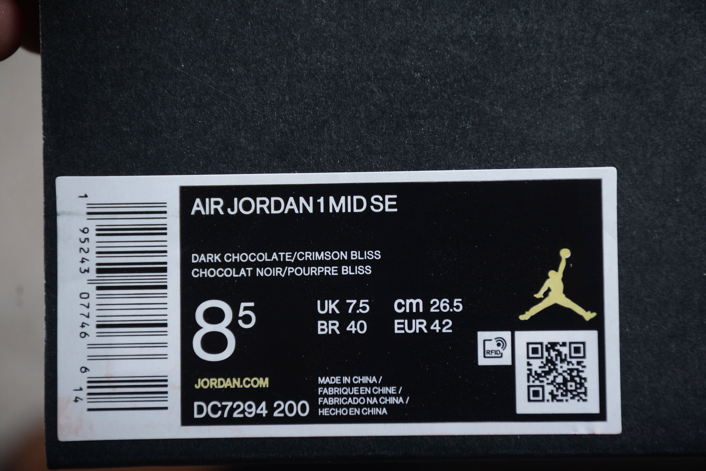 Nike Air Jordan 1 Mid SE "Dark Chocolate Mocha"