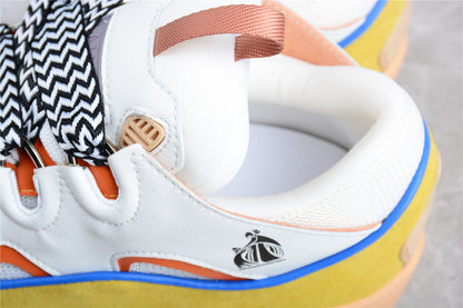 Lanvin Leather Curb Beige Sneakers
