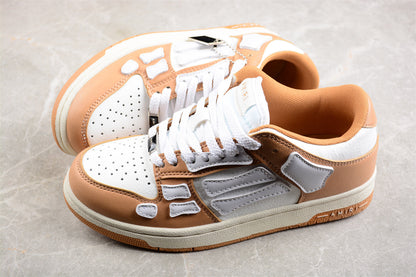 AMIRI Skel Top Low Tan White Sneakers
