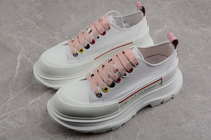 Alexander McQueen Tread Slick White Multi Canvas Sneakers