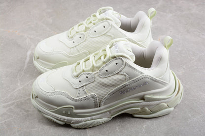 Balenciaga Triple S White Rubber Sneakers