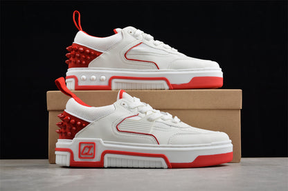Christian Louboutin Astroloubi Leather White Red