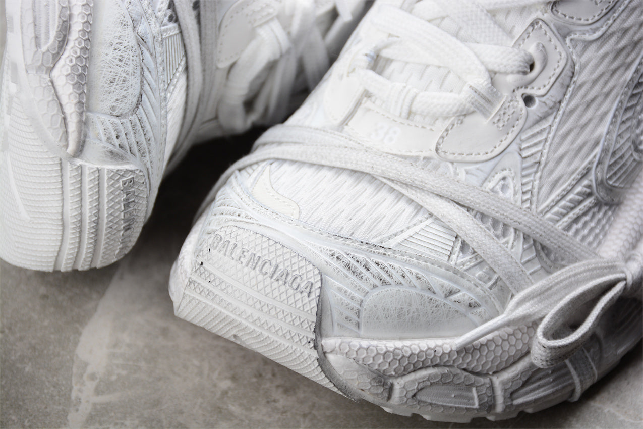Balenciaga 3XL White Distress Sneakers