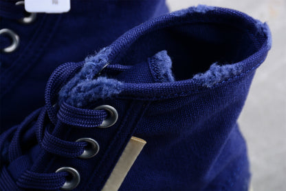 Balenciaga Paris High Top Canvas Blue Sneakers