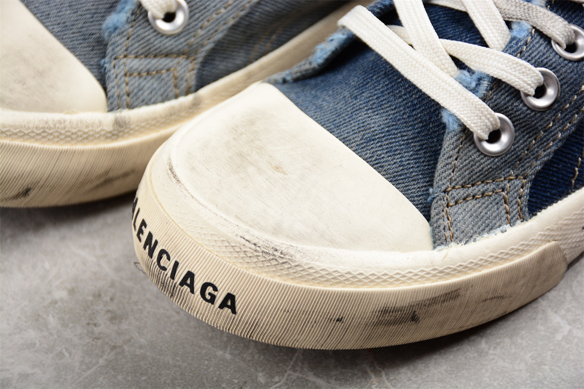 Balenciaga Paris Mule Denim Blue