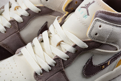 Nike Air Jordan 1 Mid Craft Sail Sneakers