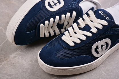 Gucci Interlocking G Blue White Low Top Sneakers
