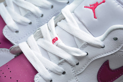 Nike Air Jordan 1 Low White True Berry GS Sneakers